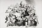 The Trial, illustration from `The Pickwick Papers' by Charles Dickens (1812-70) published 1837 (litho) (see also 259104)