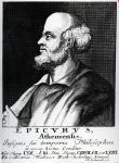 Epicurus, engraved by Johann Fredrich Schmidt (engraving)