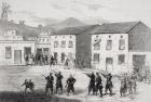 Carabiniers resisting the insurgents at Cartagena Murcia Province during the Third Carlist War, from 'The Illustrated London News', 4th October 1873 (litho)