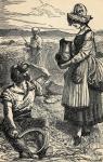 Field Workers Reaping (engraving)