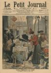 Street scenes of Paris, breakfast in open air, illustration from 'Le Petit Journal', supplement illustre, 3rd February 1907 (colour litho)