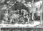 Evicted Peasants, Illustration from Franciscus Petrarcha's Von der Artzney bayder Glueck, 1532 (woodcut)