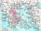 Map of the Athenian Empire at its height, c. 450 B.C. From Historical Atlas, published 1923.