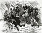 Going Around the Horn, 1849 (litho) (b/w photo)