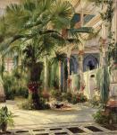 Interior of the Palm House at Potsdam, 1833 (paper on canvas)