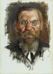 Study for a Portrait of Professor Dr. Eduard Meyer, 1910 (oil on canvas)