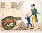 Caricature of Charles X (1757-1836) and the Henri (1820-83) Duc de Bordeaux, 25th July 1830 (colour litho)