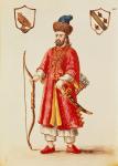 Marco Polo (1254-1324) dressed in Tartar costume (w/c on paper)