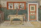 The Dining Room, from 'A Home' series, c.1895 (w/c on paper)