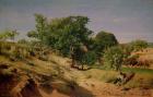 Rural Countryside near Lasalle (oil on canvas)
