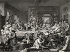 An Election Entertainment, engraved by T.E. Nicholson, from 'The Works of William Hogarth', published 1833 (litho)