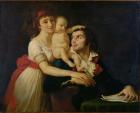 Camille Desmoulins (1760-94) his wife Lucile (1771-94) and their son Horace-Camille (1792-1825) c.1792 (oil on canvas)