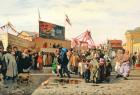 Stalls for Easter Week in Tula, 1868 (oil on canvas)