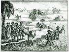 The Hottentot Manner of Fishing (litho) (b/w photo)