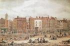 A view of High Street Southwark being the Ancient Roadway (colour engraving)