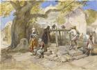 The Village Well, 1864 (w/c & gouache on paper)