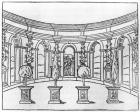 Theleme Abbey, from 'Le Songe de Poliphile' by Francois Rabelais (1494-1553) edition published in 1554 (engraving) (b/w photo)