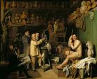 The Studio of Jean Antoine Houdon (1741-1828) (oil on canvas)