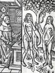 Adam and Eve, illustration from John Lydgate's translation of Boccaccio