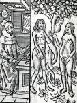 Adam and Eve, illustration from John Lydgate's translation of Boccaccio