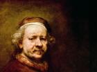 Self Portrait in at the Age of 63, 1669 (oil on canvas) (detail of 3739)