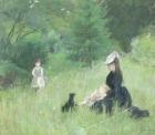 In a Park, c.1874 (pastel on paper)