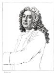 Sir James Thornhill (1676-1734) (engraving) (b&w photo)