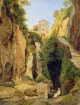 Ravine at Sorrento, 1823 (oil on paper on canvas)