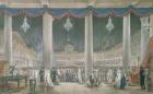 Exhibition of the Products of Industry in the Courtyard of the Louvre in 1801 (gouache & w/c on paper)