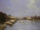 River Seine, Paris (oil on canvas)