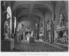 First view of the 17th century room, Musee des Monuments Francais, Paris, illustration from 'Vues pittoresques et perspectives des salles du Musee des Monuments Francais et des principaux ouvrages...', engraved by Jean Baptiste Baptiste Reville (1767-1825