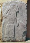 Orthostat depicting a soldier from the Palace of Kapara, King of Guzama, Tell Halaf, Syria (limestone)