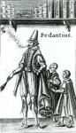 Frontispiece of 'Pedantius', comedy by Edward Forsett produced in Cambridge in 1581 (woodcut)