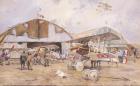 The Airfield, 1918 (w/c on paper)