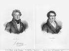 Henri Montan Berton (1767-1844) and Francois Adrien Boieldieu (1775-1834) (litho) (b/w photo)