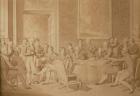 The Congress of Vienna, 1815 (pencil & w/c) (SEE ALSO 217258)
