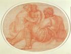 Study of the Holy Family (red chalk on paper)