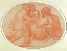 Study of the Holy Family (red chalk on paper)