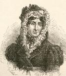 Madame de Genlis, Stéphanie Félicité Ducrest de St. Aubin, Countess of Genlis, aka Madame Brûlart, 1746 - 1830. French novelist. From El Museo Popular published 1889.