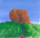 Sigiriya Rock (acrylic on paper)