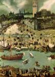 The Port of Seville, c.1590 (oil on canvas) (detail)