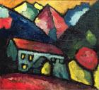 A House in the Mountains, c.1912 (oil on canvas)