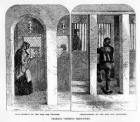 Friends visiting Prisoners at the House of Correction, Coldbath Fields, print made by J. Palmer, illustration from 'The Criminal Prisons of London and Scenes of London Life' by Henry Mayhew and John Binny, published 1862 (engraving)