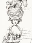 Paris Fashion, 1776. From Illustrierte Sittengeschichte vom Mittelalter bis zur Gegenwart by Eduard Fuchs, published 1909.