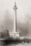 Washingtons Monument, Baltimore, USA. George Washington, 1732-1799. First President of the United States From a 19th century print engraved by D Thompson after W H Bartlett