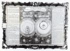 Map Depicting the Ptolemaic and Tycho Brahe (1546-1601) Systems of Planetary Orbit, 1701 (engraving) (b/w photo)