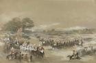 Royal review at Windsor, Queen Victoria and Khedive Ismail Pashe of Egypt, June 26th, 1868 (w/c, gouache and black chalk)