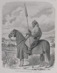 Baghirmi trooper in quilted armour, from 'The History of Mankind', Vol.III, by Prof. Friedrich Ratzel, 1898 (engraving)