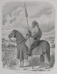 Baghirmi trooper in quilted armour, from 'The History of Mankind', Vol.III, by Prof. Friedrich Ratzel, 1898 (engraving)