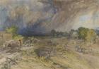 Dust Storm Coming on, near Jaipur Rajputana, 1863 (w/c on paper)